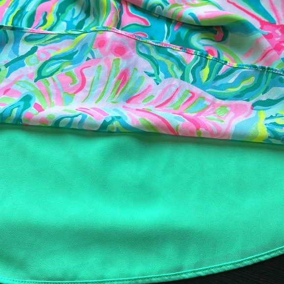 Lilly Pulitzer Florin Reversible Tank Top One In A Melon Green Pink Sz XS - Picture 8 of 12